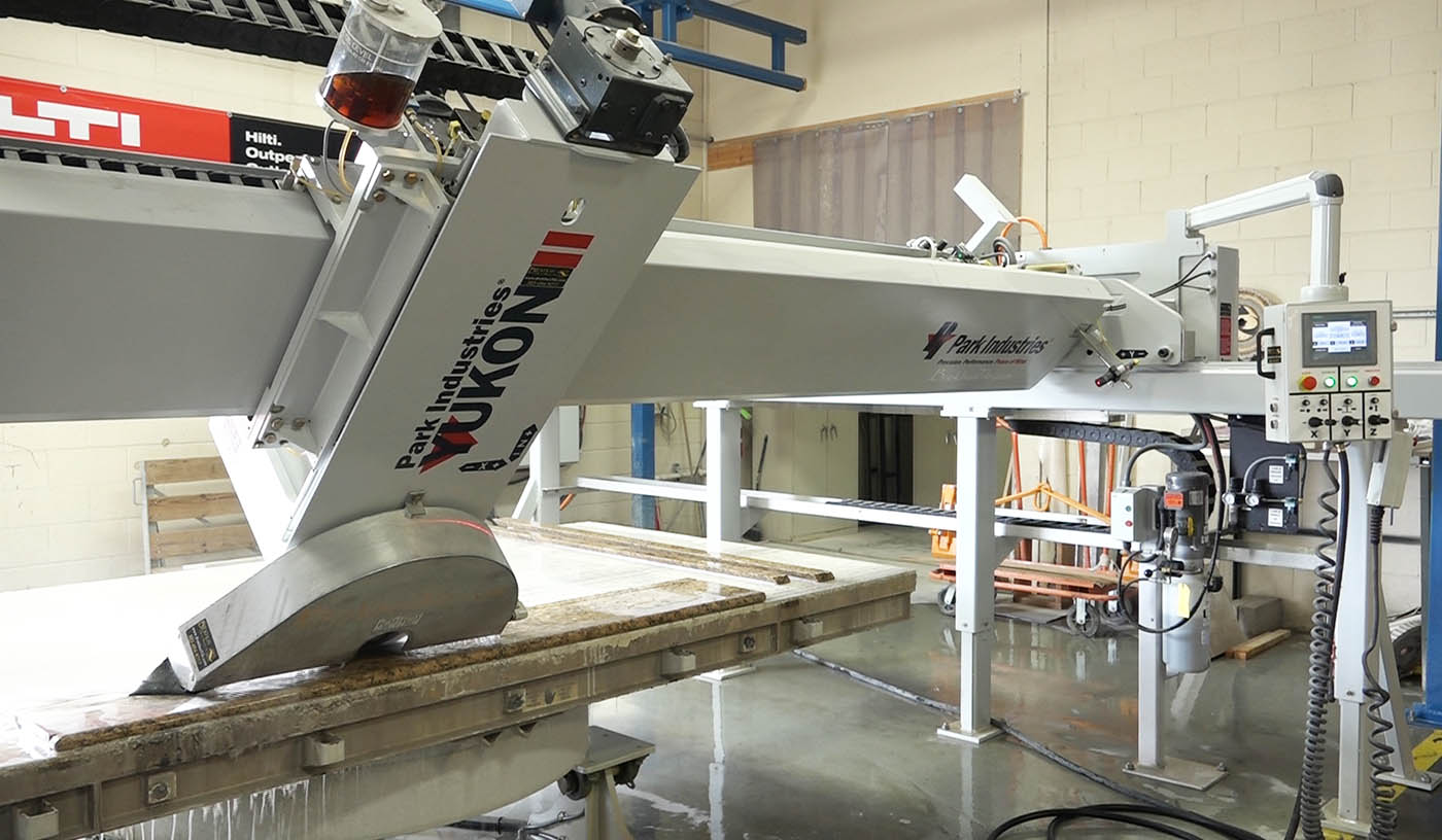 YUKON II Bridge Saw with Powered 0-47 degree miter cutting