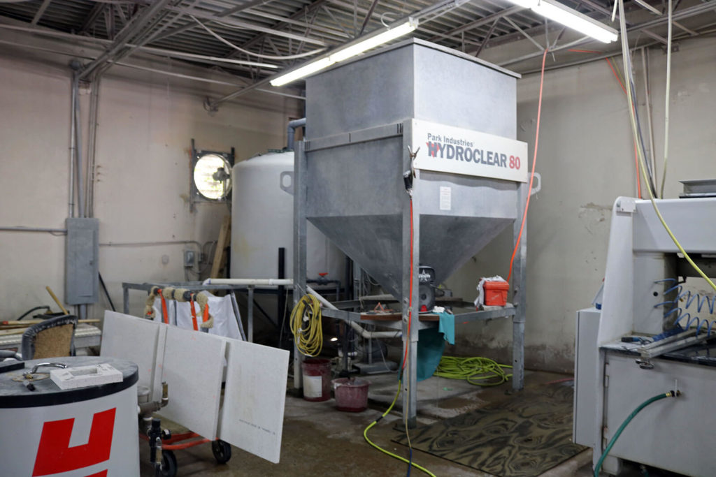 AA Granite Fabrication Center's HydroClear Water System | Park Industries Stone Fabrication Machinery Customer
