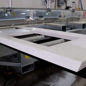 Mitered Vanity | CrossCut XP Miter Saw | Mitering Machine for Stone, Porcelain, Granite & More