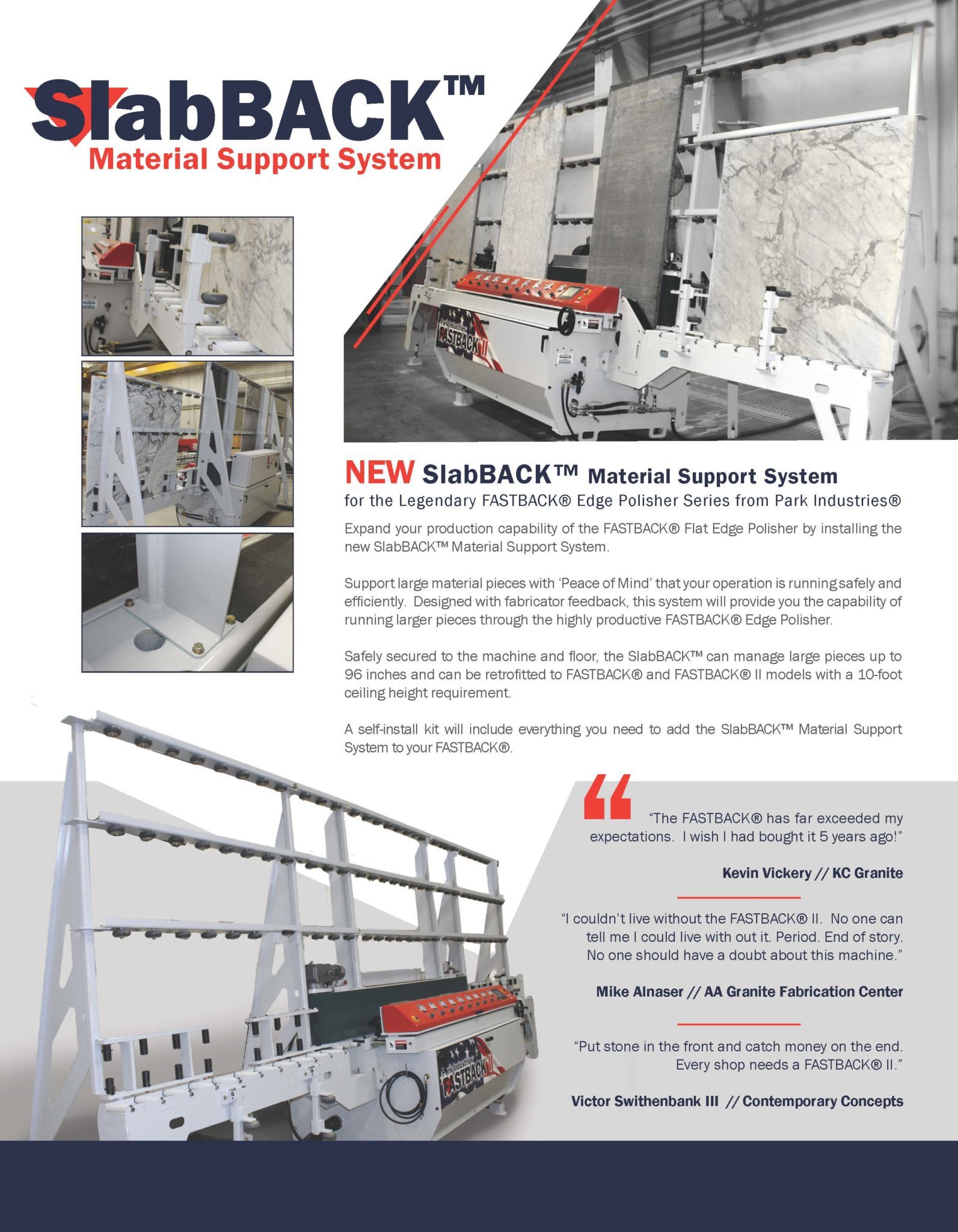 FASTBACK Edge Polisher Slab Black Flyer