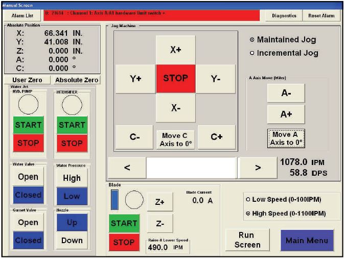 Fusion A Axis Limit Switch Alarm - Park Industries