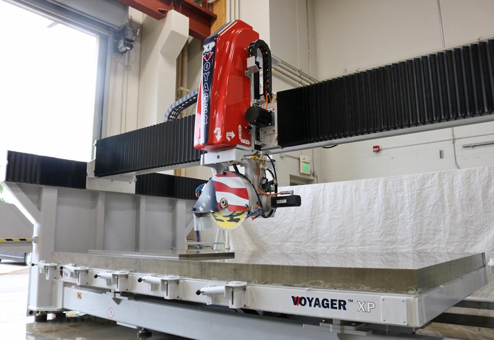 VOYAGER 5-Axis CNC Stone Saw at Johanningmeier Stone
