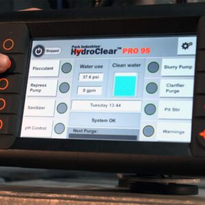 Touchscreen Controller | HydroClear Pro Water Clarification & Recycling for Stone Shops