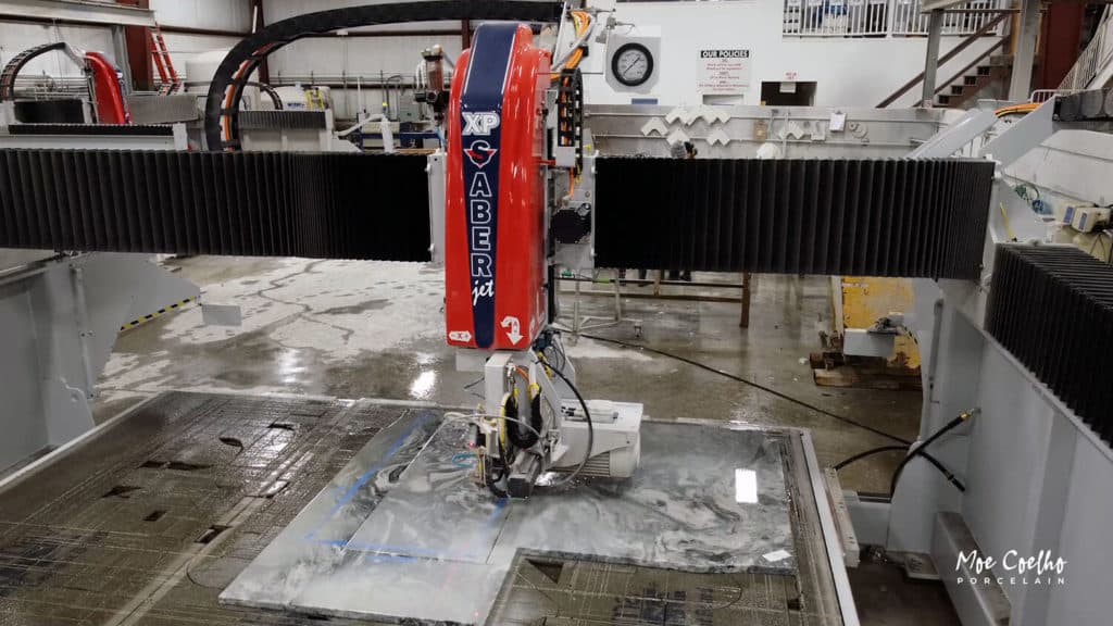 SABERjet XP CNC Sawjet at Sudbury Granite / Moe Coelho Porcelain | Fabricator Spotlight | Park Industries Stone Machinery