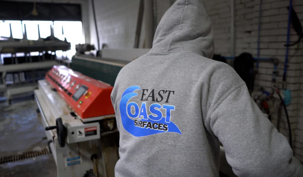 FASTBACK II Edge Polisher for Backsplash | East Coast Countertops | Park Industries Stone Machinery Case Study