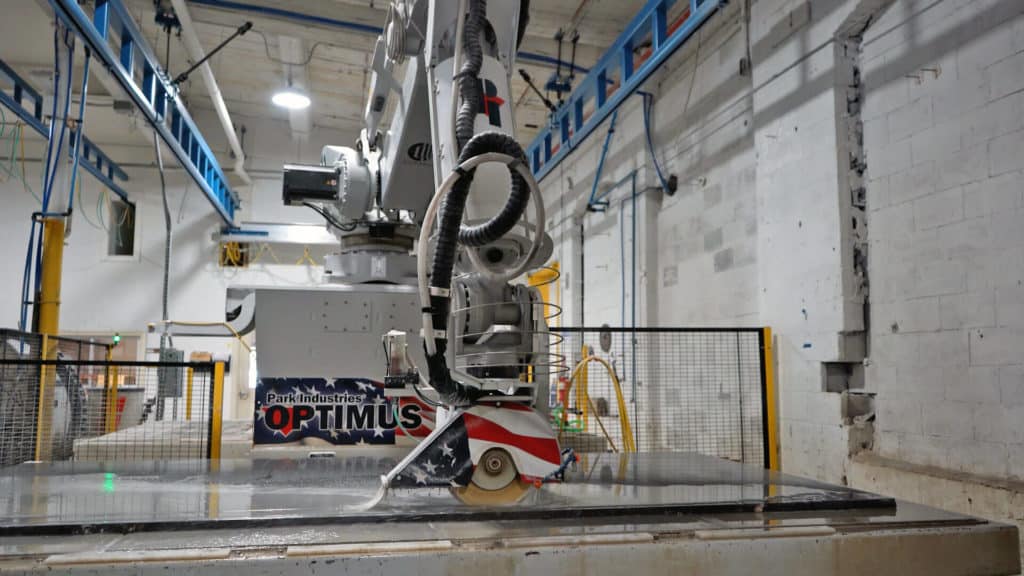 OPTIMUS Robotic Sawjet | East Coast Countertops | Park Industries Stone Machinery Case Study