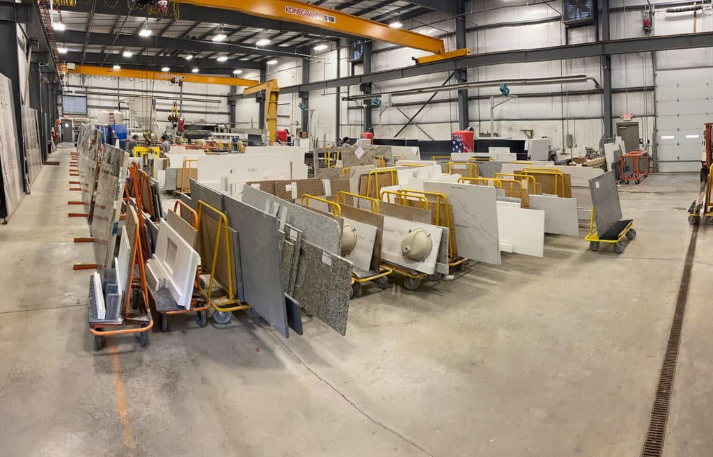 Fabrication Shop at The Countertop Shop | Fabricator Spotlight of Park Industries CNC Stone Machinery for Countertop Fabricators