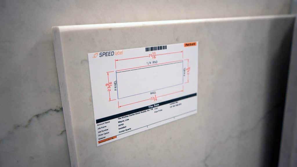 Speed Label Parts Management at The Countertop Shop | Fabricator Spotlight of Park Industries CNC Stone Machinery for Countertop Fabricators