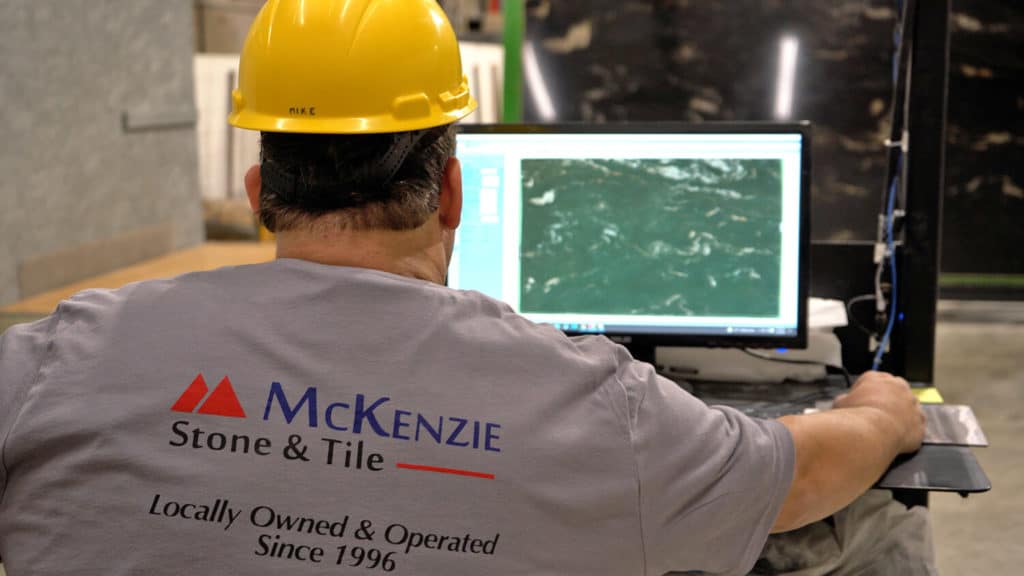 Digital Slab Layout | Mckenzie Stone + Tile | CNC Stone Fabrication Machinery