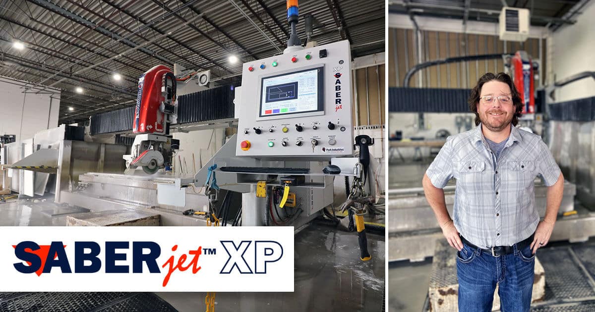 SABERjet XP CNC Sawjet at Duncan Stone | Countertop Fabricator Case Study on Park Industries Machines