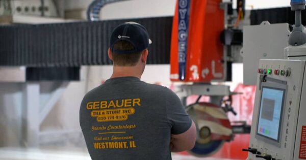 Gebauer Stone enjoying their new CNC Saw - the VOYAGER XP