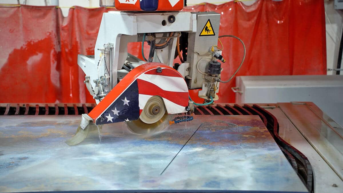 Miter Cutting | SABERjet XP CNC Sawjet for Cutting Porcelain and more!