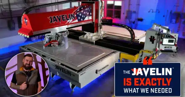 Northern Stone turned to the all-new, two-table JAVELIN™ CNC sawjet.
