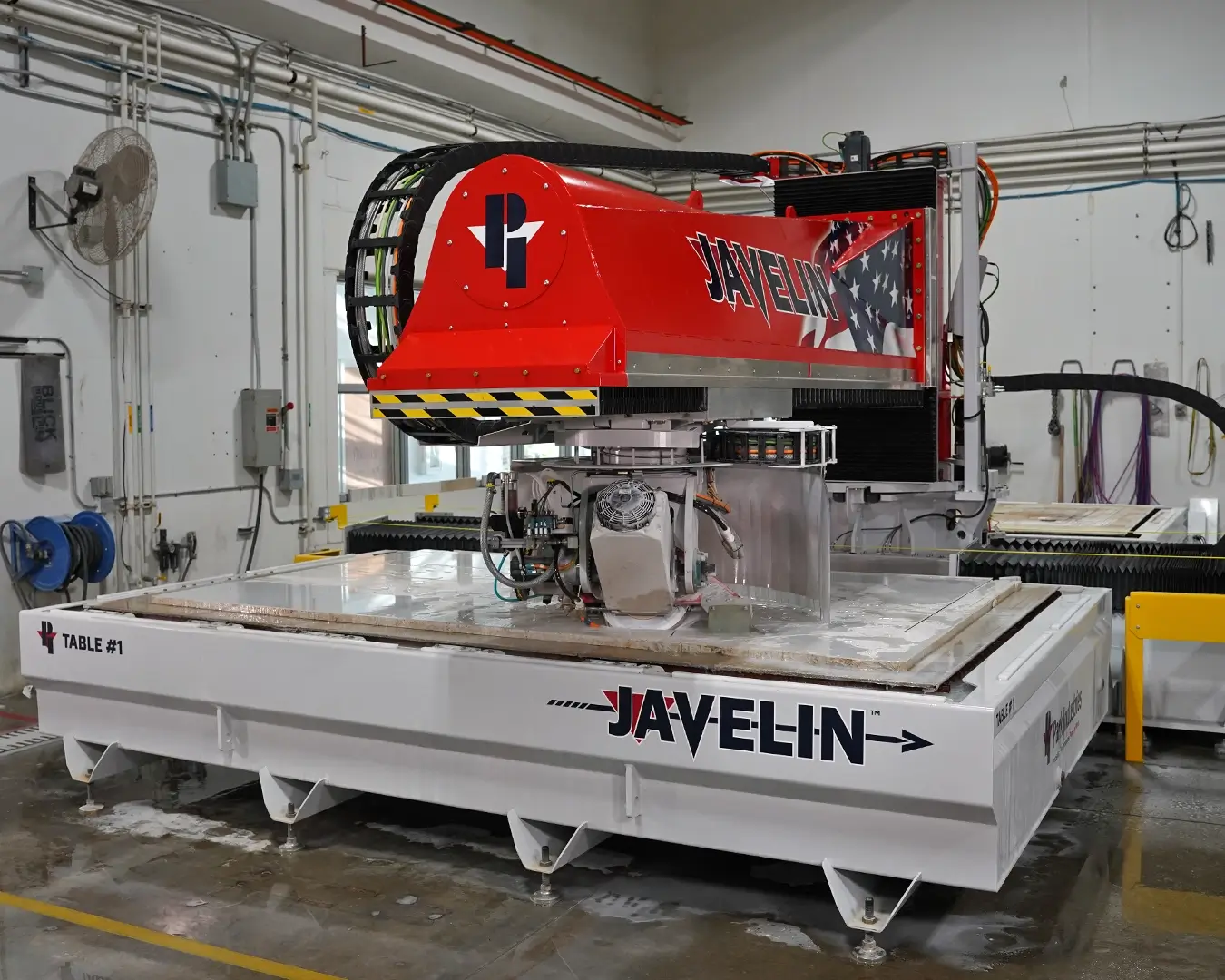 Quartzite Cutting on JAVELIN CNC Sawjet