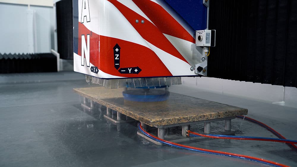 TITAN CNC Router | Leathering Capabilities - Leather Head with Frankfurt Brushes on CNC Machine