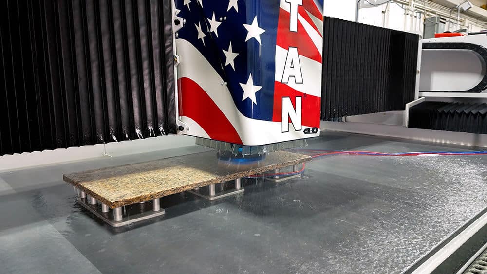 TITAN CNC Router | Leathering Capabilities - Leather Head with Frankfurt Brushes on CNC Machine