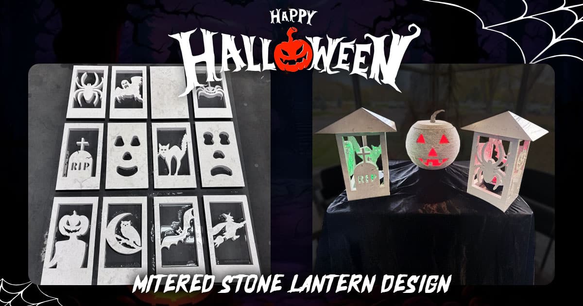 Mitered Stone Lantern Box Design for CNC Saw or Sawjet | Park Industries