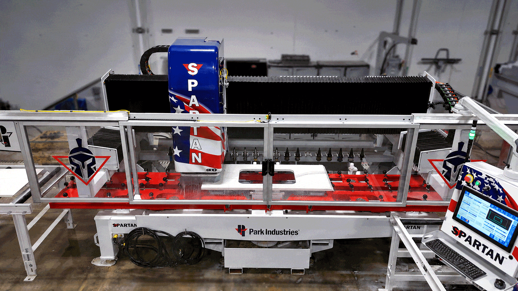 SPARTAN Compact CNC Router for Sinks, Exterior Edges, Fluting and More